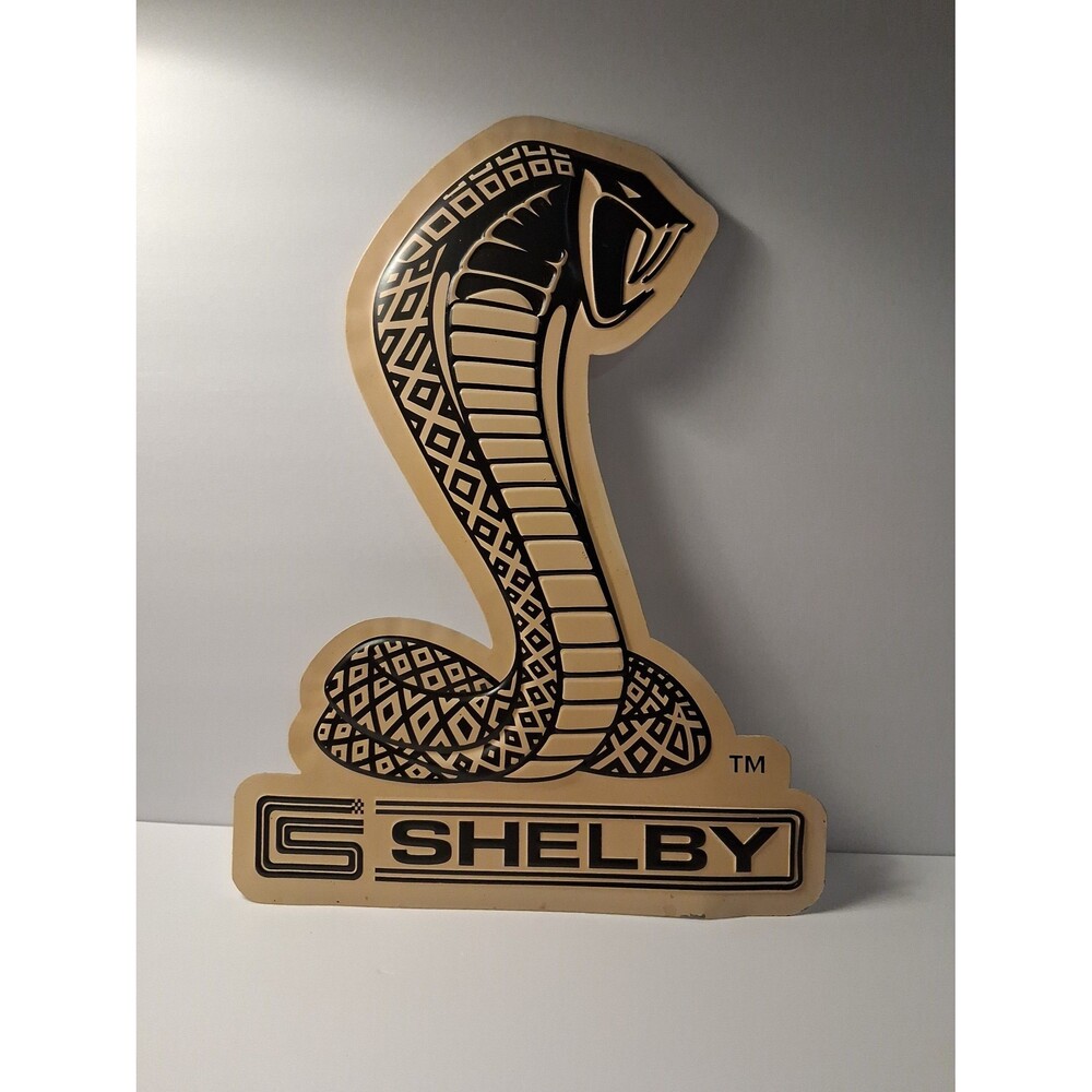 Shelby Cobra Logo Emblem Metal Wall Sign
